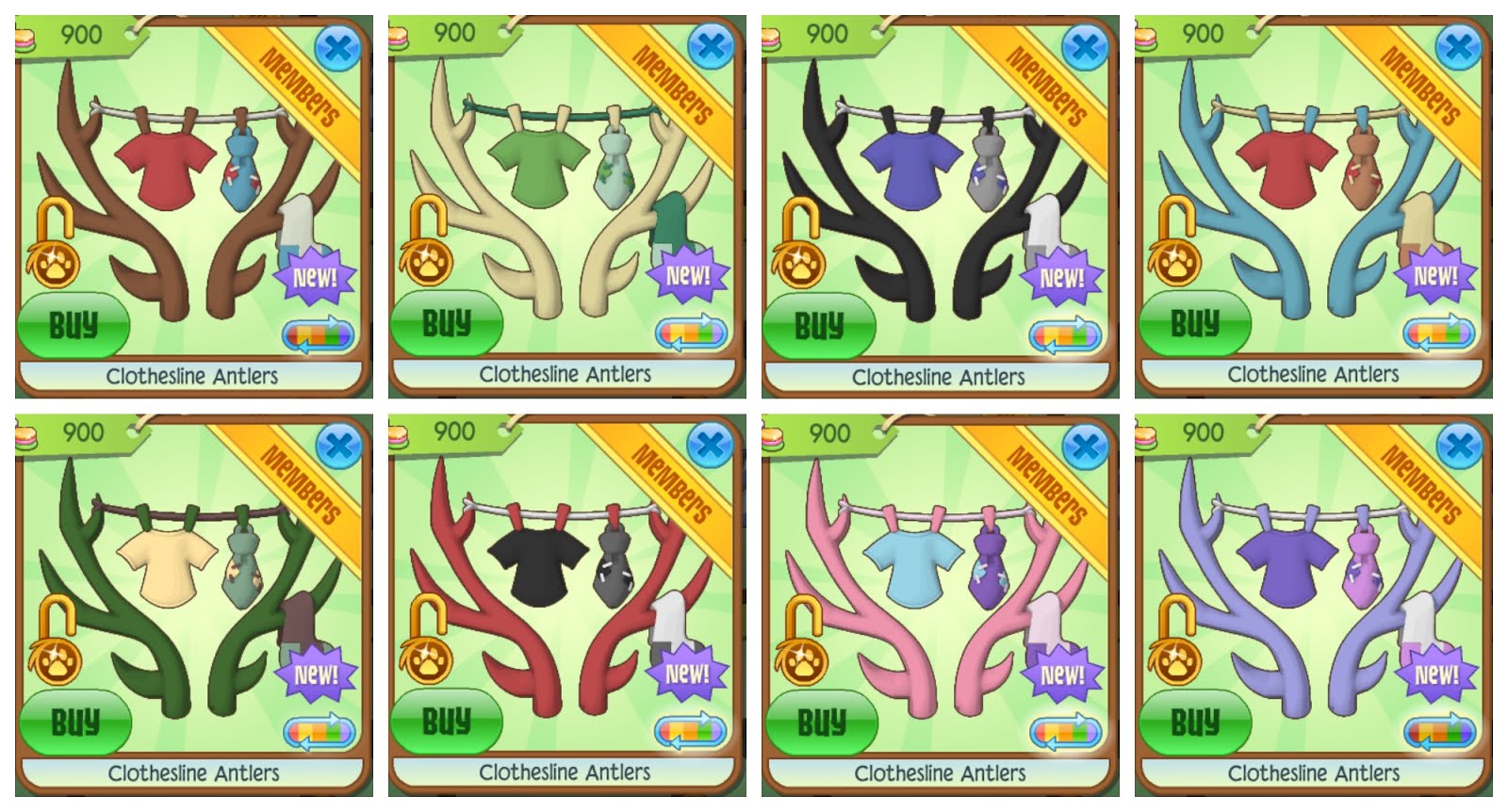 Animal Jam Birdie Clothesline Antlers