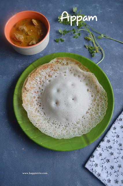 Appam Recipe | Appam without yeast | Palappam Recipe