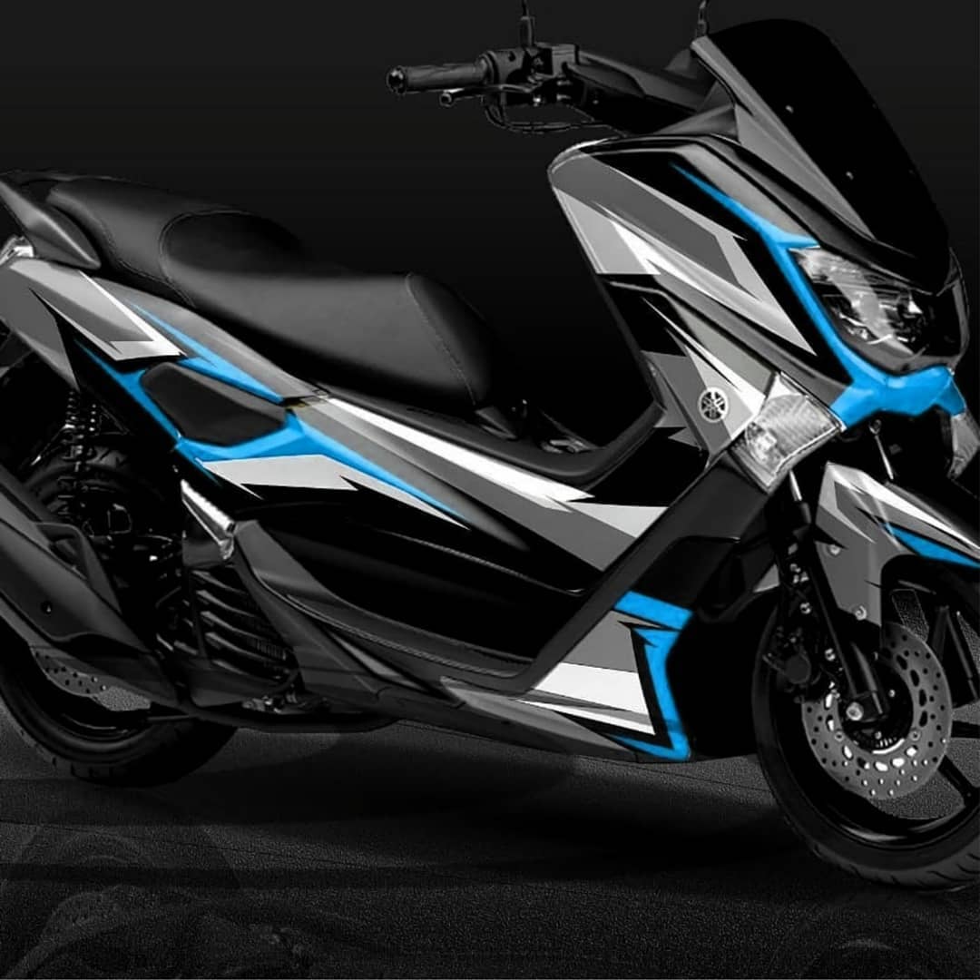 Modifikasi Motor Nmax Warna Hitam polos, doff, metalik, biru, emas
