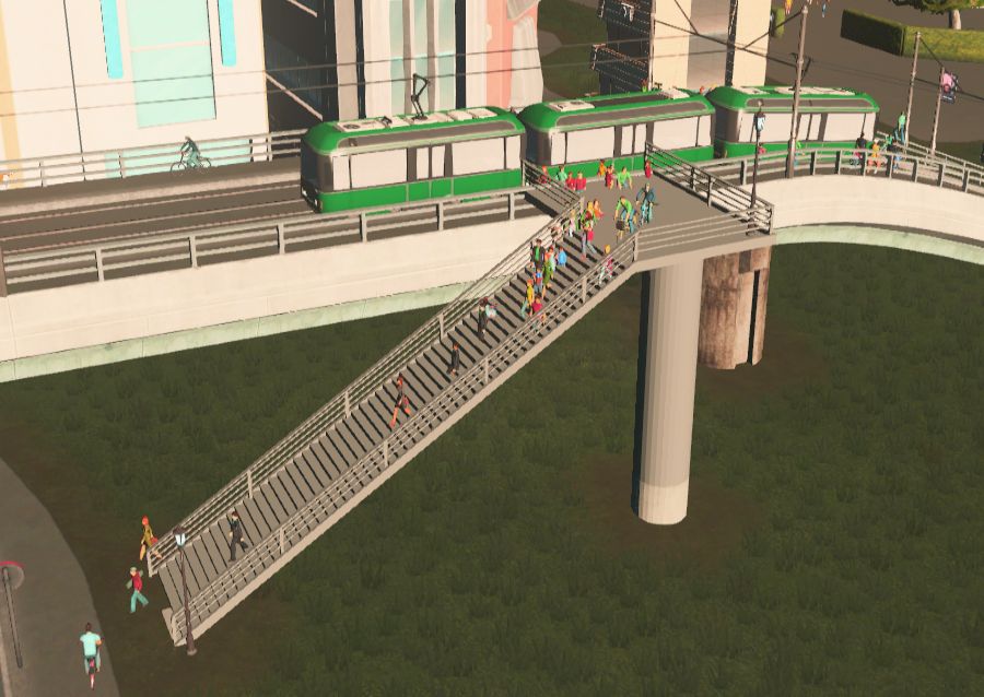 Cities Skylines Mod導入ガイド 高架にも停留所を設置できるようになる Elevated Stops Enabler