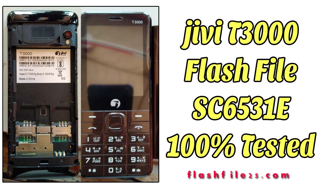 The jivi T3000 Flash File is a tested bin file for any of the feature phone flashing tools. This file comes in a zip package on your PC/Laptop