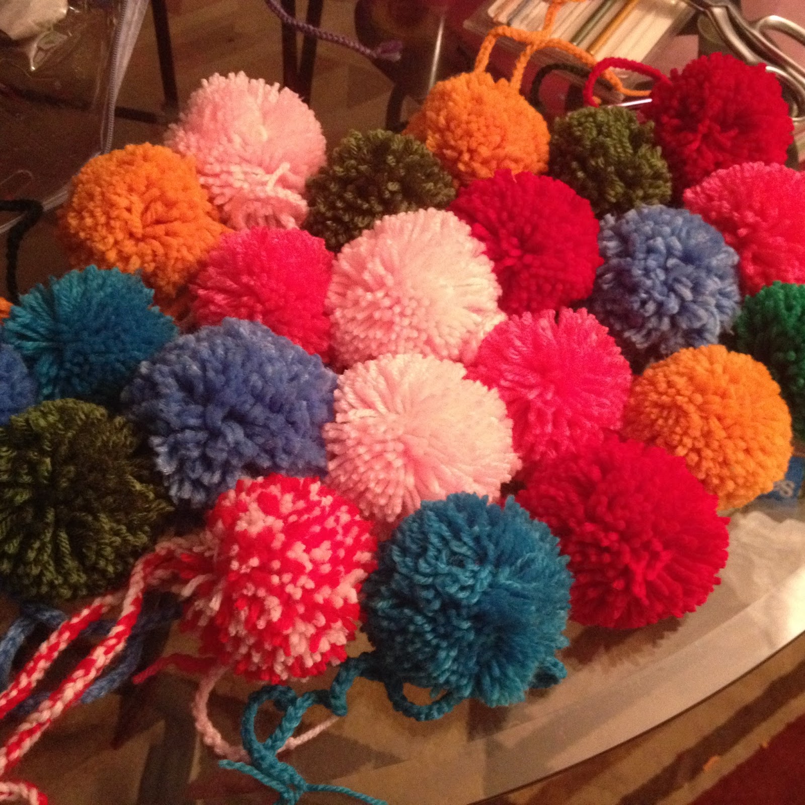 Pom Pom Luggage Tags