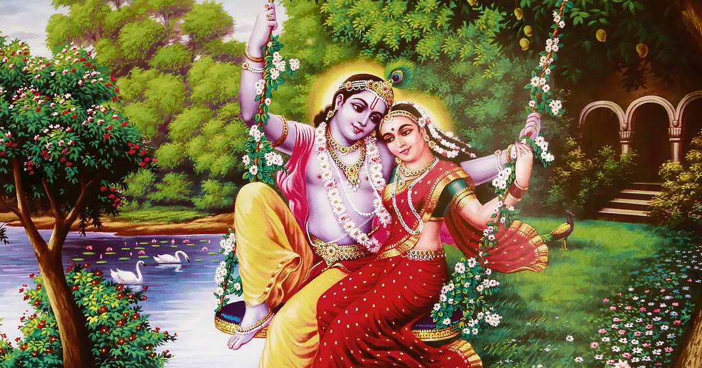 Radha and Krishna. 