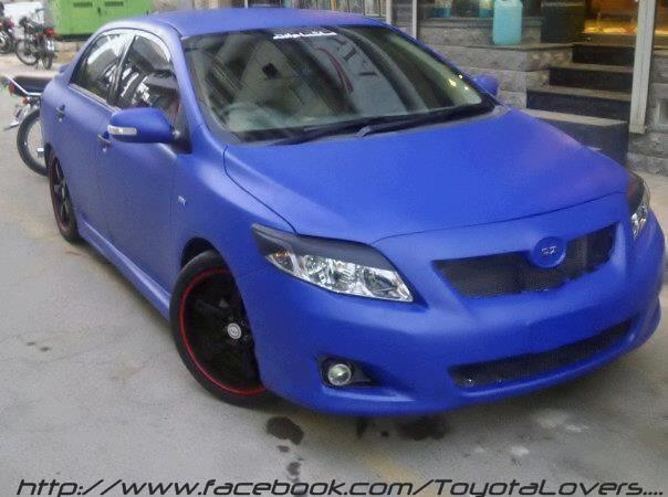 Modified Cars and Trucks: Toyota Corolla 2010 Blue Matt Modified