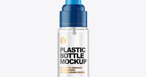 Download Free Clear Airless Pump Bottle Mockup PSD Mockup Template