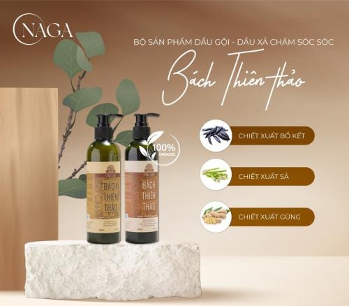 Cặp gội xả BÁCH THIÊN THẢO hỗ trợ điều trị rụng tóc – kích thích mọc tóc