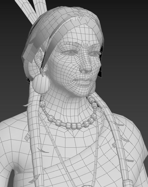 Ana's Game Art Blog: Hidatsa Character - Rig & pose