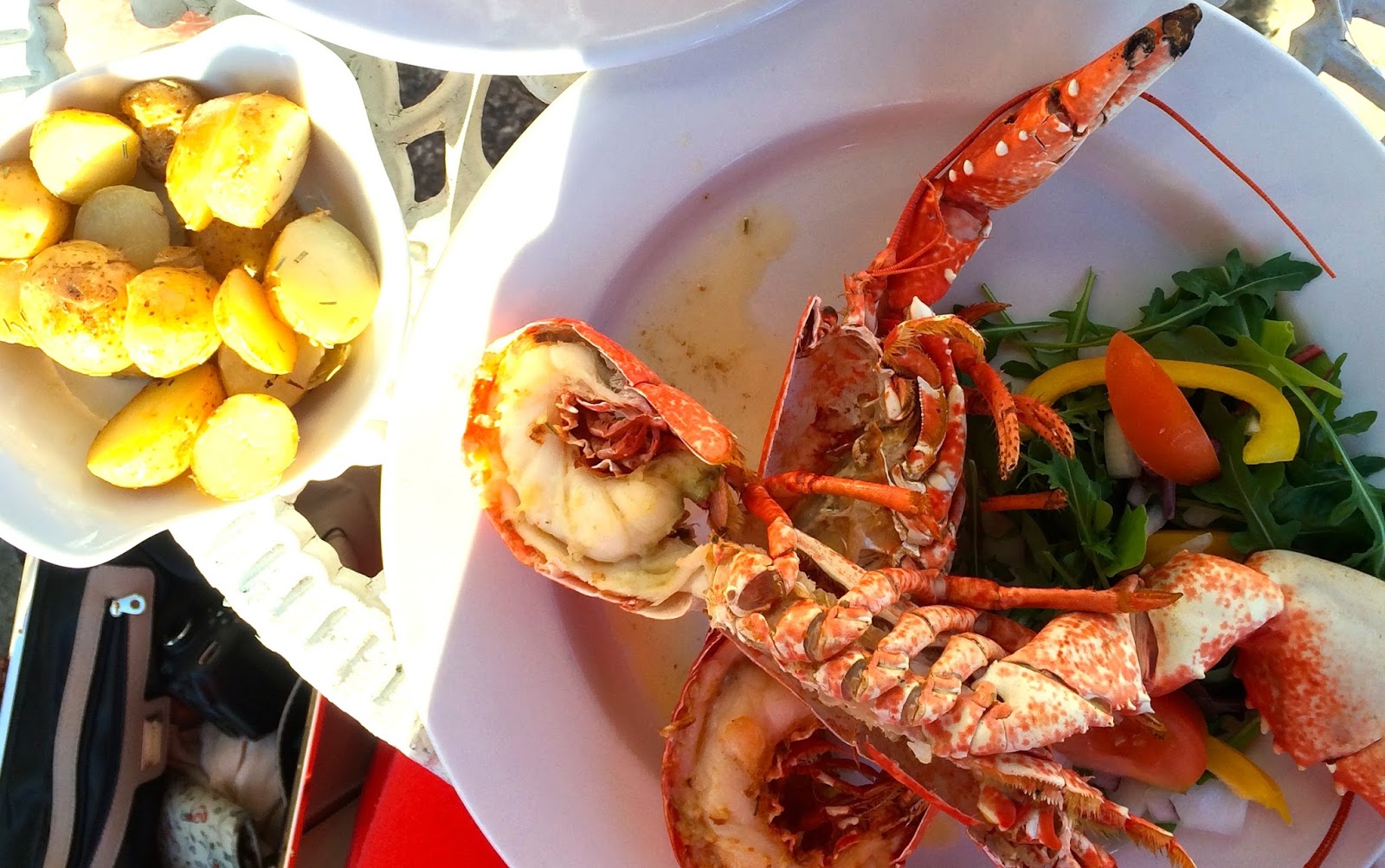 Lobster at Lulworth Cove, food bloggers, UK lifestyle blog