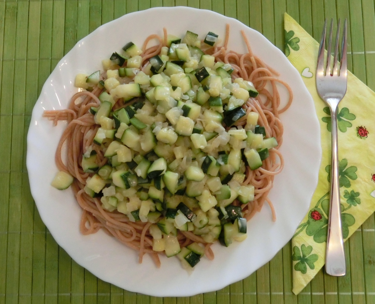Bhakti Yoginis Blog: Spaghetti mit Zucchini-Sahne-Soße