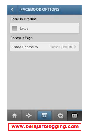 Cara Link Instagram dengan Facebook Time Line