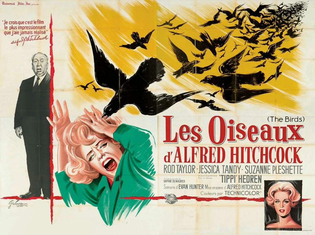 Affiches - Photos d'exploitation - Bandes annonces: Les oiseaux (1962