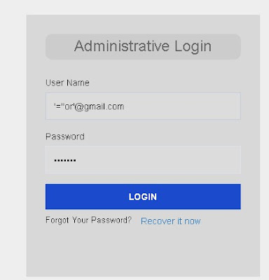 Setelah Menambahkan akhiran di belakang exploit bypass admin