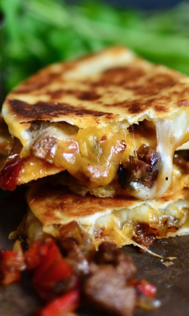 Yammie's Noshery Steak Quesadillas