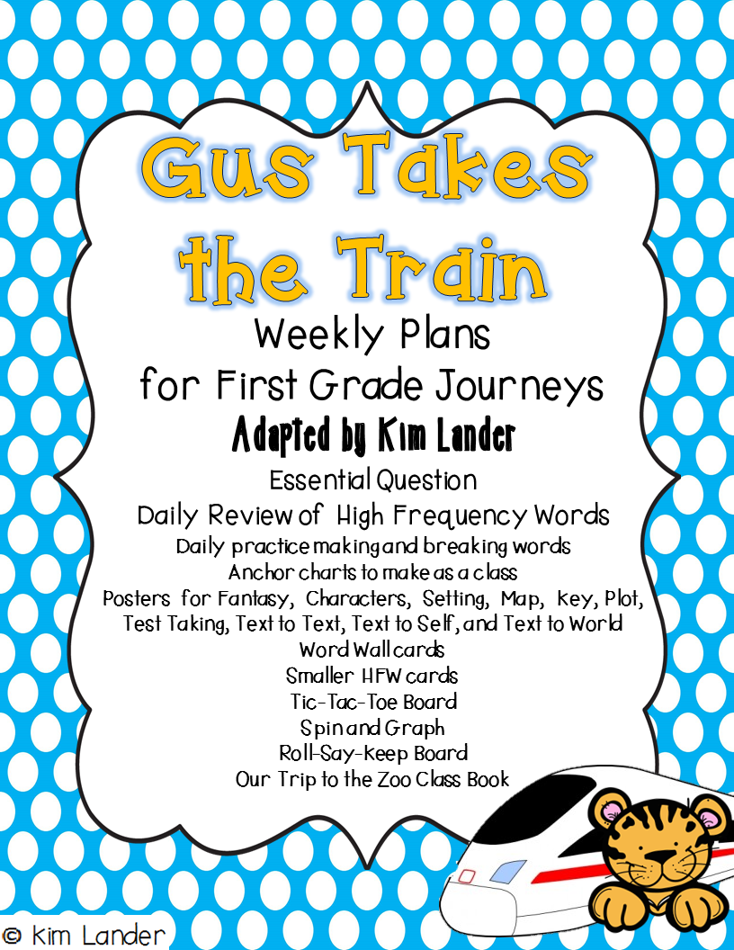 http://www.teacherspayteachers.com/Product/Gus-Takes-the-Train-Journeys-Supplemental-Materials-and-Lesson-Plans-1425427