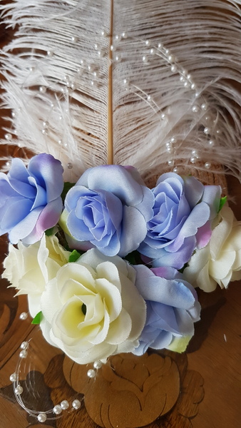 lolita hair accessory accessoire feather straw pearls hand made lolita tutorial diy