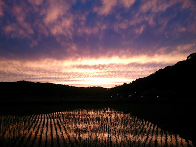 中釜戸の夕暮れ