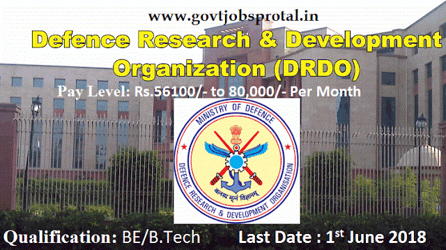 drdo recruitment 2018