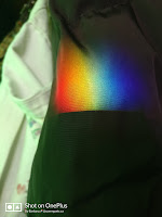 Rainbow on burgandy Rainbow on burgandy