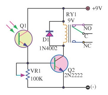 Free Circuit Diagrams: Light Switch Series With Photo ... mobil alarm wiring diagram 