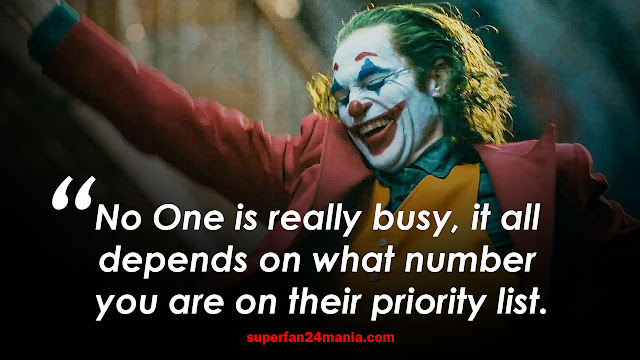 "No One is really busy, it all depends on what number you are on their priority list."
