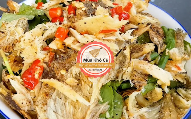 Gỏi xoài khô cá sặc