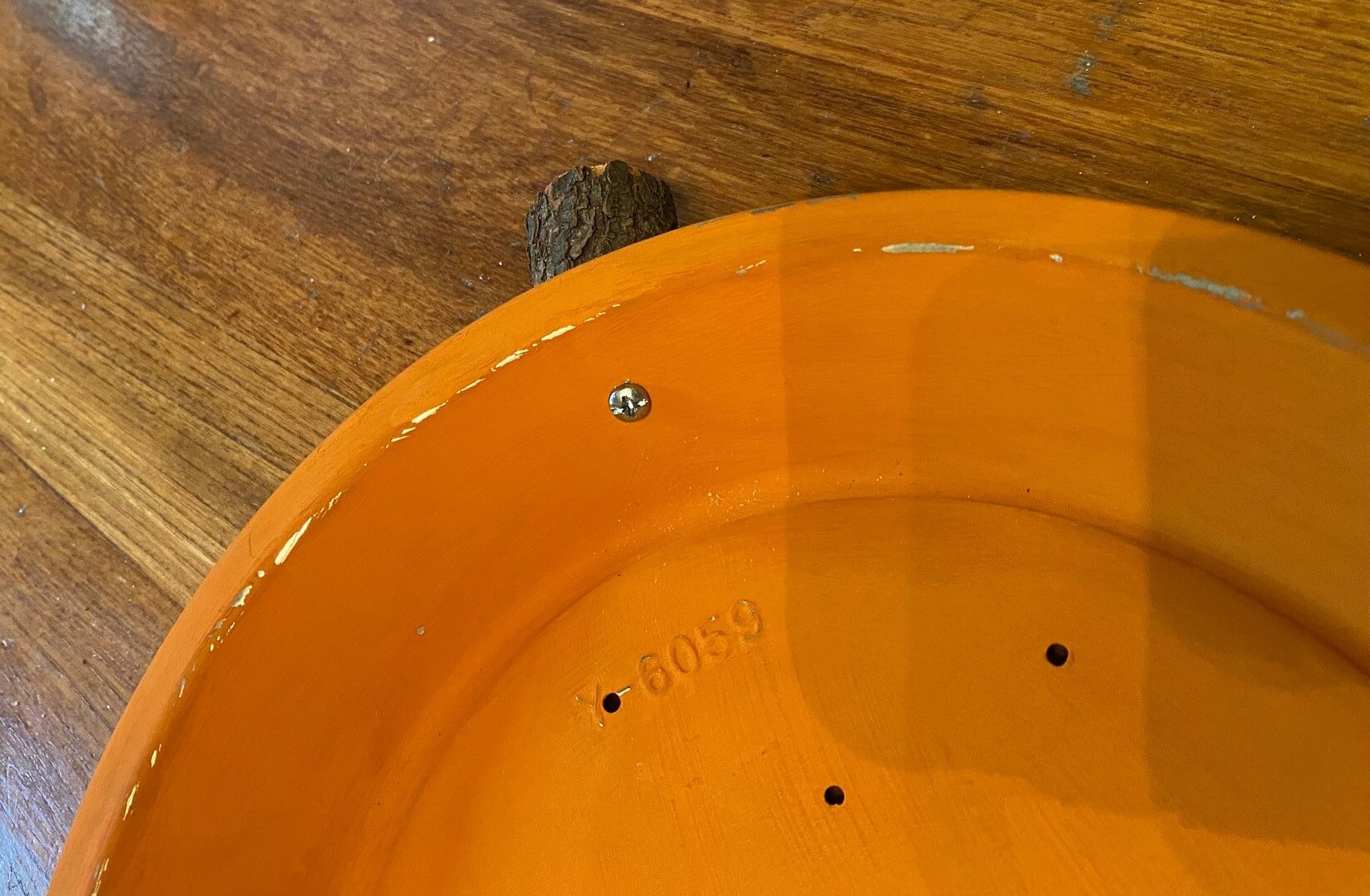 Pie Tin Repurposed As Fall Pumpkin Decor Organized Clutter