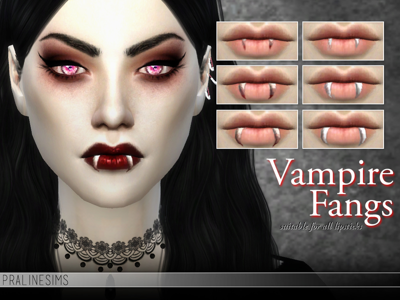 Sims 4 Vampire Fangs CC