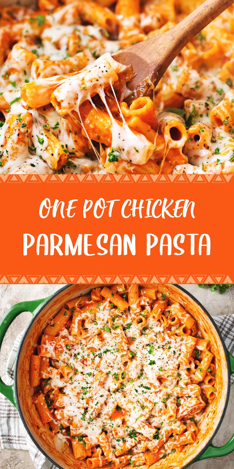 One Pot Chicken Parmesan Pasta