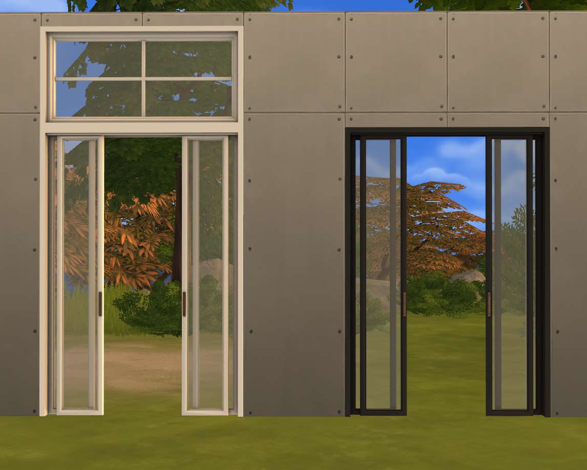 Sims 4 Glass Door CC
