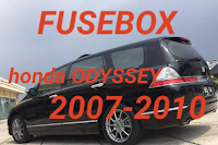 diagram fusebox HONDA ODYSSEY 2007-2010