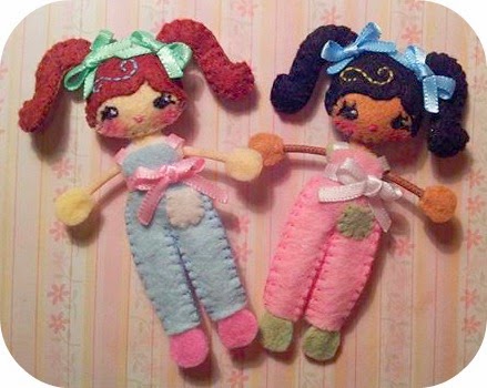 Missy and Shyla Sunshine Teeny Pocket Dolls
