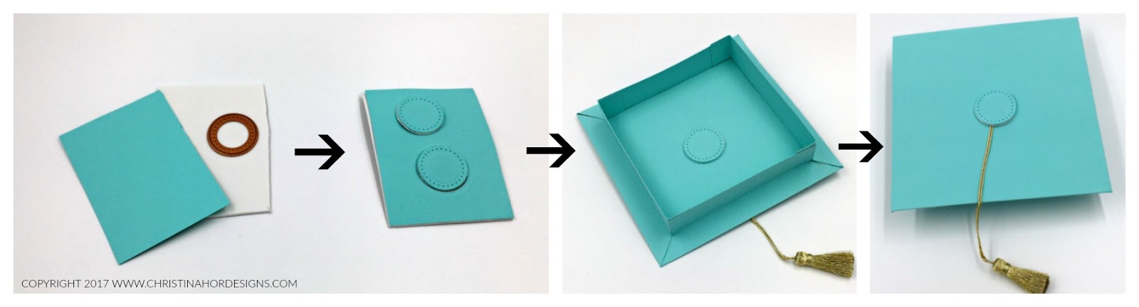 graduation cap box gift card insert tutorial