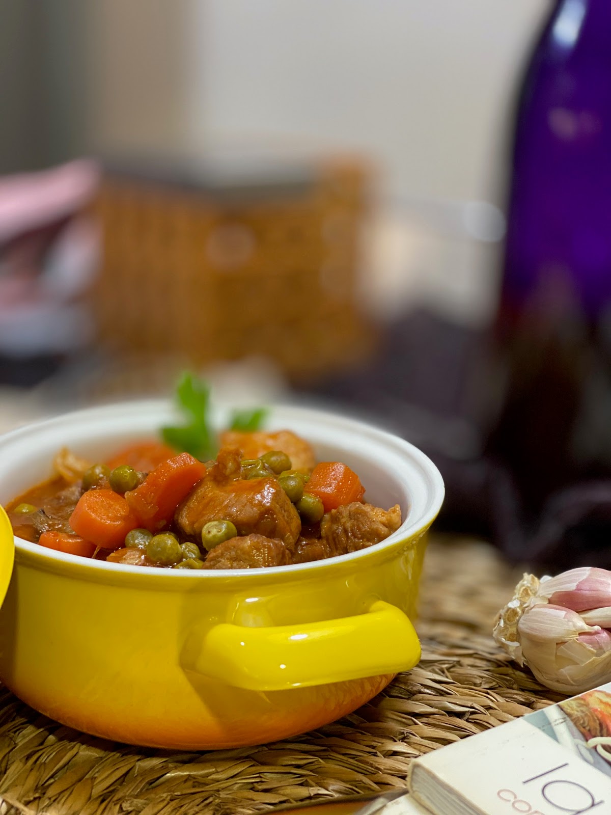 Estofado de cerdo inglés en salsa Worcestershire