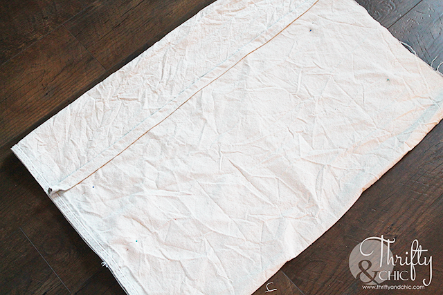 DIY Drop Cloth patio cushion slipcovers. Easy tutorial on how to make new slipcovers out of drop cloths for patio seats or cushions! Budget friendly ways to update your patio.