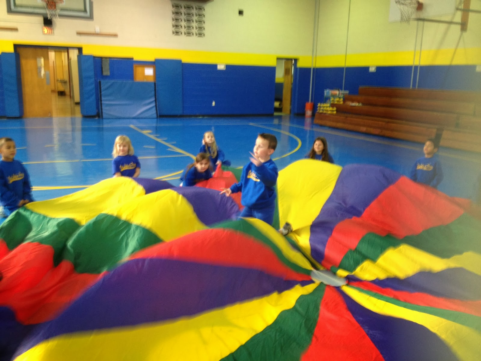Our Lady of Peace School Parachute fun.....