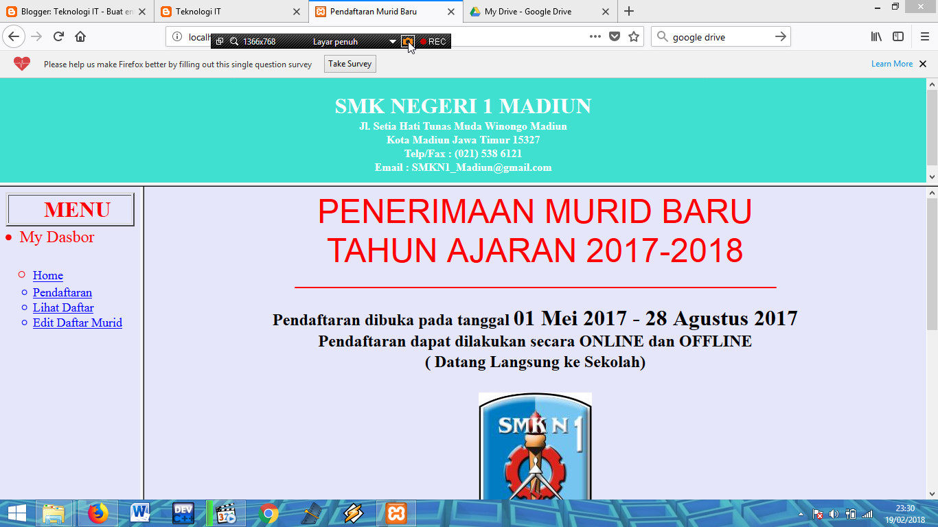 membuat aplikasi penerimaan siswa baru dengan netbeans membuat aplikasi penerimaan siswa baru dengan netbeans