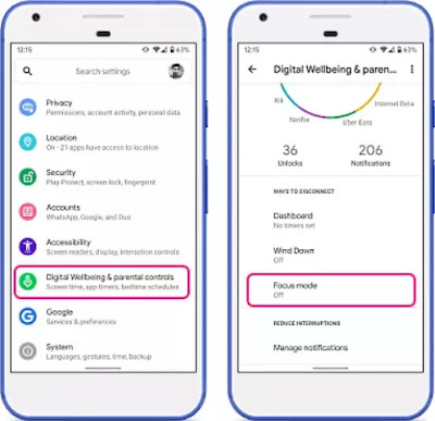Cara menggunakan Mode Focus pada Android 10-1 Cara menggunakan Mode Focus atas Android 10-1