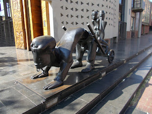 Statue outside "Constitutional court" in Johannesburg.