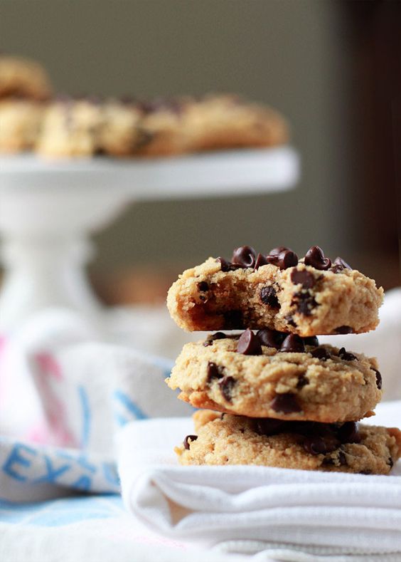 SoftBaked Almond Flour Chocolate Chip Cookies Easy Food Delicious