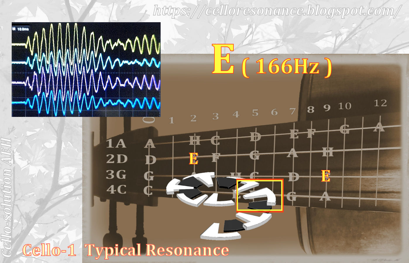Cello Resonance E (166Hz) Typical Cello Resonance / Cello1