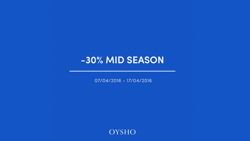 me gusta ahorrar 30 en productos seleccionados en OYSHO