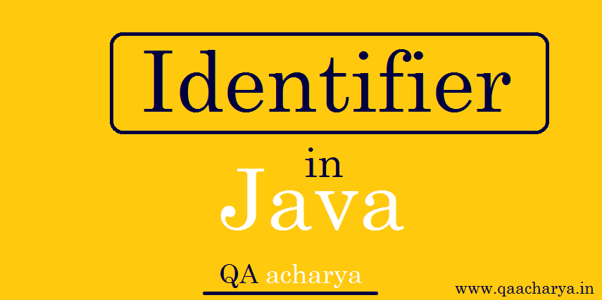 Java identifiers