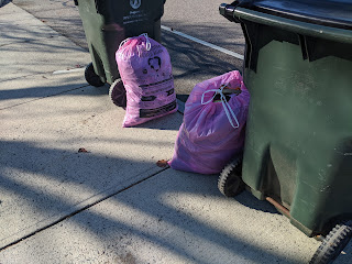 clothing recycling for curbside pickup begins the week of Nov 11