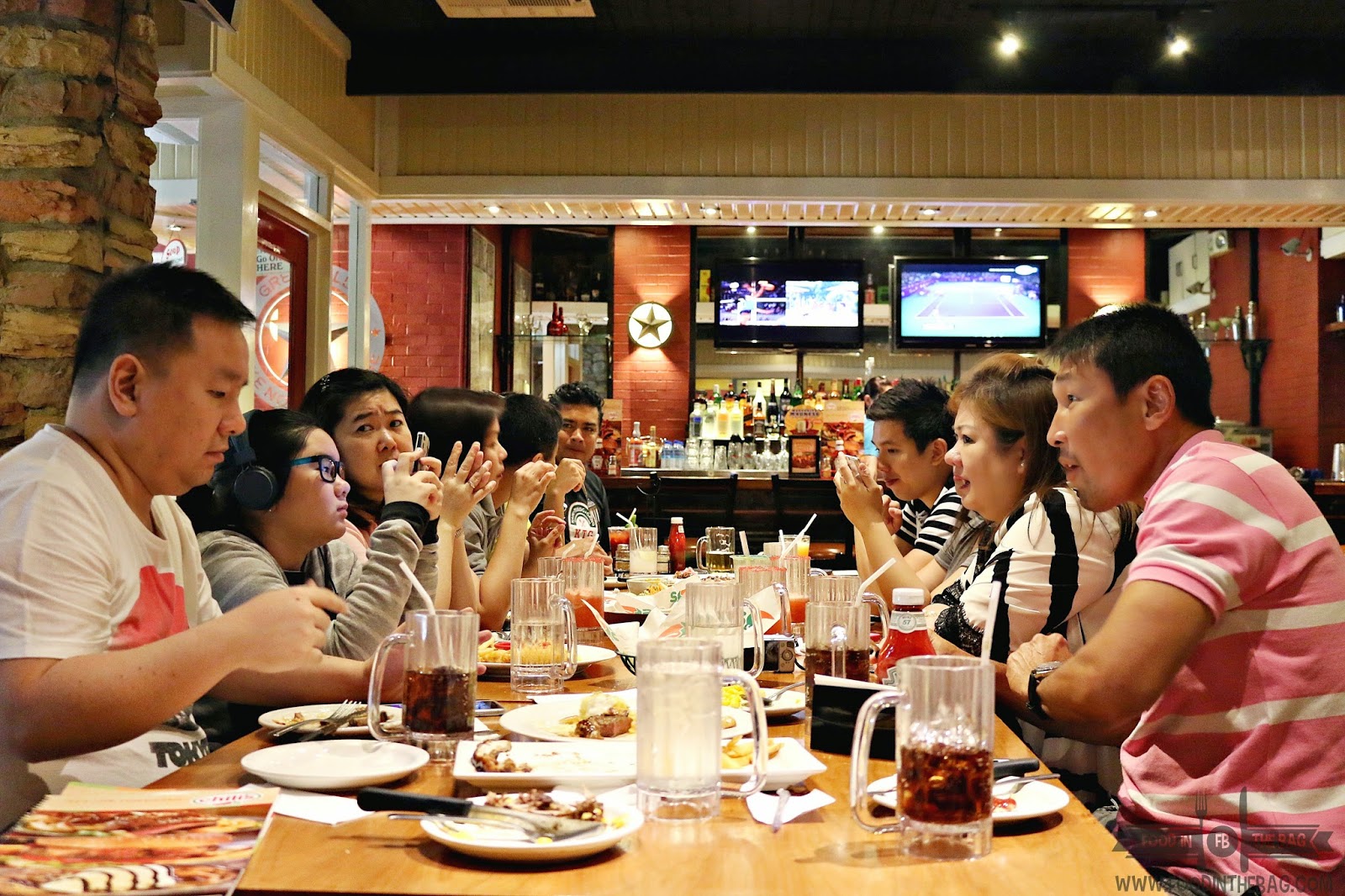 CHILI'S Greenhills and Donya's Baby Shower Food In The Bag