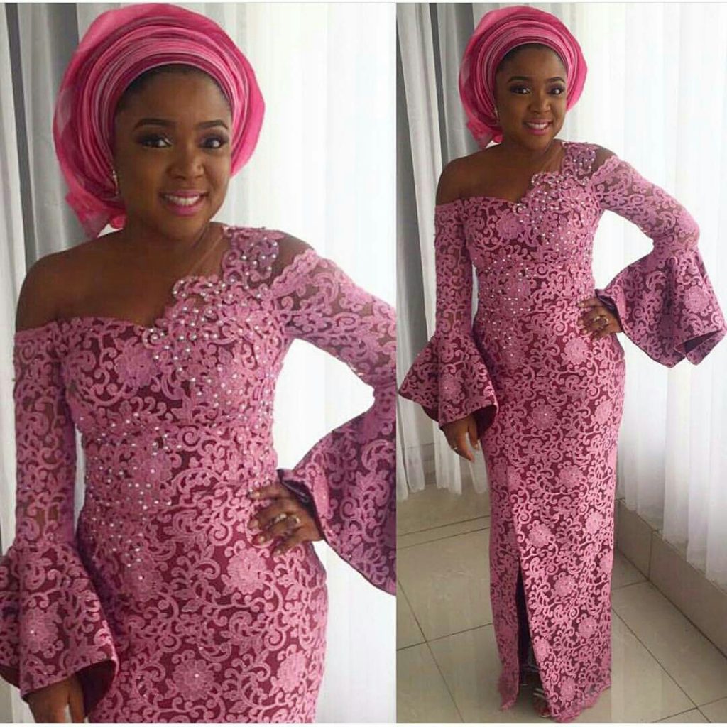 See This Unique Cord Lace Aso Ebi Style You Should Rock DeZango