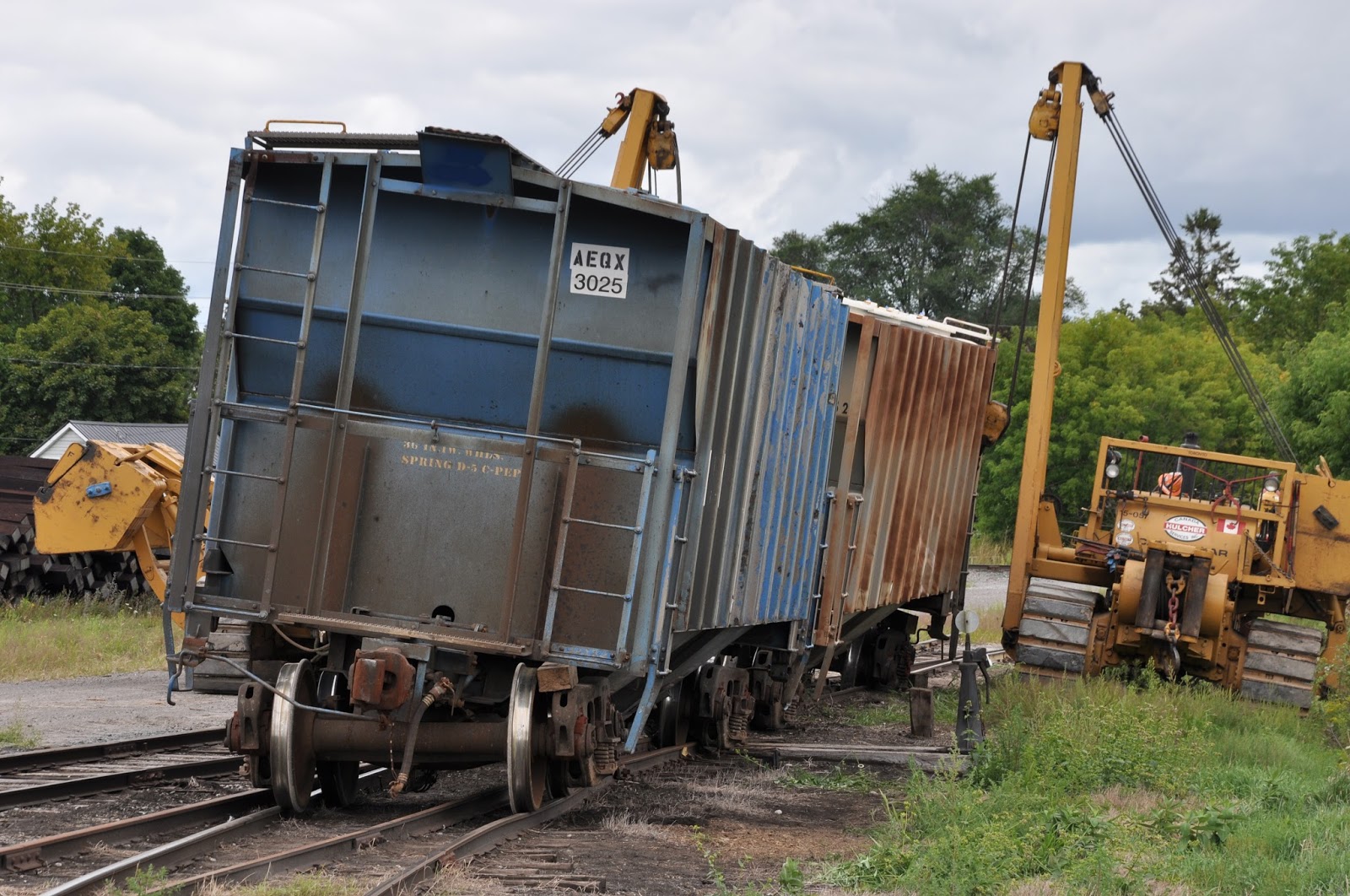 An Ontario Model Railroad in HO Scale Yard Derailment