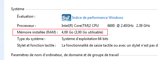 32 Go De Ram 16 Utilisable Windows 10 Ram utilisable windows 7 64 bits - Astucesinformatique