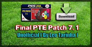 Update Patch PES 2016 Terbaru dari PTE Patch 7.1 Unofficial