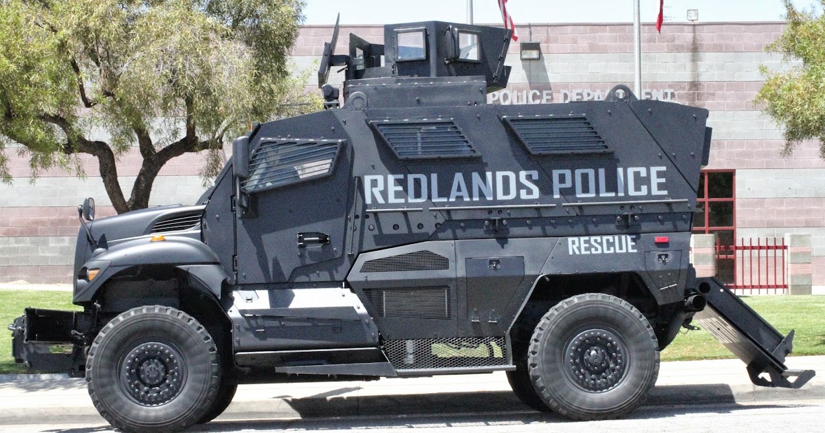 watershed news: city of redlands pd's new mrap