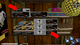 Toy guns at the Abe Store in Shenmue I